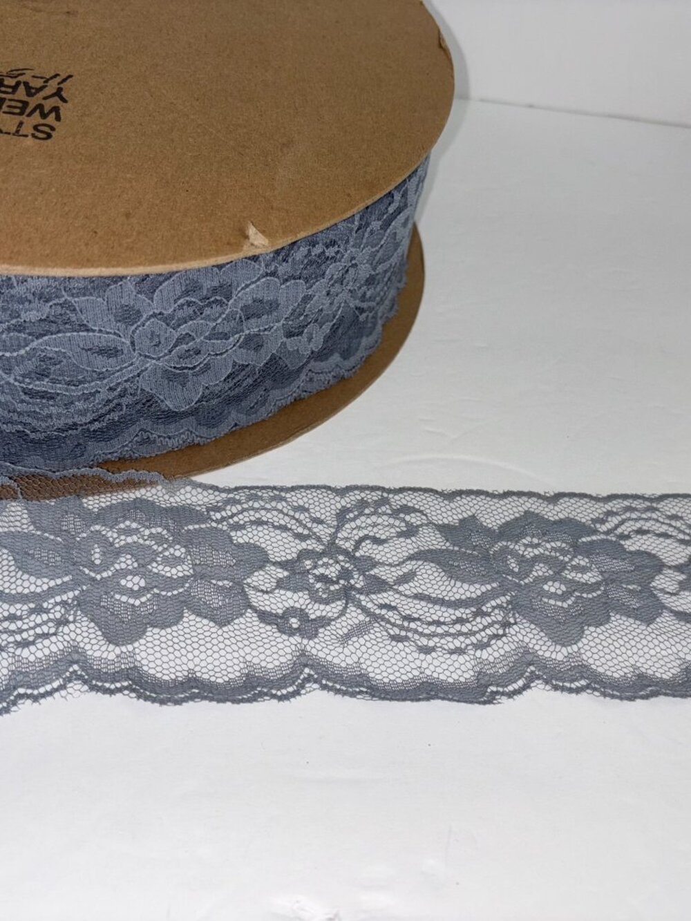 NEW Vintage Gray Scallop Lace 3" Wide per 15 Yards More Available